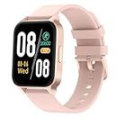 Smart Watch for Women Men, 1.69 Full Touch Screen DIY Dial Fitness Tracker with Heart Rate Blood Oxygen Sleep Fitness Tracker Notification, IP68 Waterproof Smartwatch for Android iOS Pink