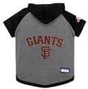 Pets First MLB Hoodie for Dogs & Cats - San Francisco Giants Dog Hooded T-Shirt, Large. - MLB Team Color Hoody (SFG-4044-LG)