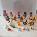 Playmobil Lot 9 Characters Kids Adult Bike with Accessories (1)