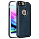 Pikkme iPhone 7 Plus / 8 Plus Back Cover | Flexible Pu Leather | Full Camera Protection | Raised Edges | Super Soft-Touch | Bumper Case for iPhone 7 Plus / 8 Plus (Blue)