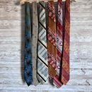 Lot Of 6 Vintage Ties 1960s-1990s JCPenney, Carducci, Don Loper