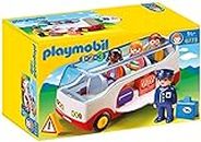 Playmobil- 1.2.3 Airport Shuttle Bus Abwechslung Toy, Multicolore, Taglia única, 6773