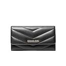 Michael Kors Wallet for Women Jet Set Travel Collection Trifold Wallet for Women (Black), 35R4GTVF9V