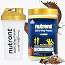 Nutrone 100% Whey Protein Powder by PentaSure | Choffee 480g | Per Serving 25.28g Protein, 5.7g BCAA, 12.20g EAA for Gym workout and Athletic needs | With Free Shaker