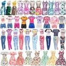 BARWA 10 Sets Doll Clothes Including 3 Sequins Dresses 3 Fashion Floral Dresses 4 Casual Outfits Tops and Pants for 11.5 inch Girl Dolls……