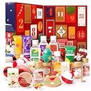 Advent Calendar 2023 Christmas Gifts for Women, Spa Gift Baskets for Women, 24pcs Surprise Gift Box with Scented Candle, Bubble Bath,Bath Bomb, Xmas Decorations, Christmas Gift Idea for Women, adults, teens