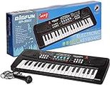 mQFIT 37 Keys Kids Piano Keyboard | Piano for Kids with Microphone |Portable Electronic Keyboards for Beginners Musical Toys Pianos for Girls Boys Ages 3-12 (37 Key)