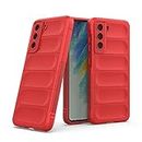 Amazon Brand- Solimo Basic Case for Samsung Galaxy S21 FE 5G (Silicone_Red)