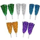 AsianHobbyCrafts Pom Poms for Cheerleading, Celebrations, Sport Events, Party décor, Room décor etc. Color : Assorted: Pack of 10 : Size :10" Inches