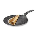 Prestige Omega Deluxe Granite 30cm Non-Stick Dosa Tawa|Scratch and Abrasion Resistant |Gas & Induction Compatible|2 Years Warranty