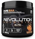 Revolution Nutrition, Pure EAA Powder, Essential Amino Acid, Post Workout, Zero Calorie, Zero Sugar, Gluten Free, Enhanced with Electrolytes, 5g EAAs, 240 g, 26 Servings (Candy Peach, 0.53 Pound)