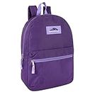 Trailmaker Classic 17 Inch Backpack With Reinforced Padded Straps (Purple)