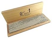 Dan's Whetstone Company Inc. Arkansas genuino suave (medio) cuchillo afilado afilar piedra Banco 8"X 2" X 1/2" en caja de madera Mab-82-C