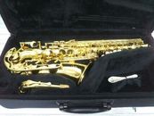 Saxofón alto estándar Yamaha YAS-280 laca dorada con estuche/correa de Japón