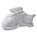FASHIONMYDAY Pet Statue in Angel's Wing Tribute Figurine Sculpture Garden Decor Cat| Pet Supplies | Pet Memorials & Urns