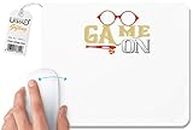 UDNAG White Mousepad 'Baseball | Game on' for Computer / PC / Laptop [230 x 200 x 5mm]