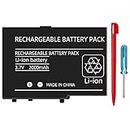 OSTENT Batterie Rechargeable au Lithium-ION 2000mAh + Outil + Stylo pour Nintendo DSL NDSL