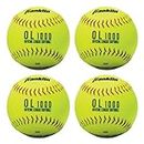 Franklin Sports Official Size Softballs - 12" Fastpitch Practice Great for + Training Weight 4 Pack