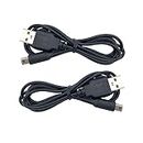3DS Charging Cable Replacement for Nintendo 2DS DSI, USB Charger, 3.9 ft, Pack of 2