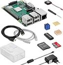 RasTech Raspberry Pi 3 Model B+ Starter Kit with 32GB Micro SD Card 5V 3A Power Supply with ON/Off HDMI Cable Network Cable 3 Hestsinks Cooling Fan Card Reader Screwdriver Case