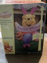 GEMMY Disney Winnie the Pooh 6 FT Easter Airblown Inflatable Read Descrip AS IS