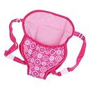 C2K Cute Kids Backpack Schoolbag Doll Carrier Bag for 18inch American Girl Pink Flower Pattern
