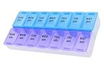 7 Day Weekly Pill AM PM Organizer, ShysTech Large Pill Case Pill Box for Pills/ Vitamin/ Supplements / Medication