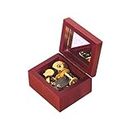 Anastasia Music Box Carved Wood Musical Box Wind Up Mechanism Colockwork Christmas,Birthday,Valentine's Day (Color : Gold, Size : Harry Potter)