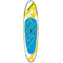 Costway 11 Feet Inflatable Stand Up Paddle Board with Aluminum Paddle-Yellow