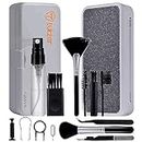 Tukzer Multi-functional 18-in-1 Smart Cleaning Kit Tool Set| Cleaning Pen, Spray, Super Fiber Cloth, Brush, Key Puller for Earbuds, Camera, Mobile, Tablet, Laptop, Keyboard, Electronic Gadgets (White)