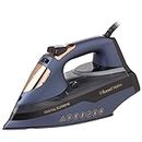 Russell Hobbs Digital Supreme Iron, RHC570, Steam Iron with 350ml Water Tank, Colour Control Technology, Navy and Champagne