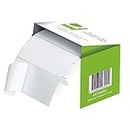 Q-Connect Address Label Roll Repositionable Self Adhesive 89 mm x 36 mm White , KF26092, 200 Count ( Pack of 1)