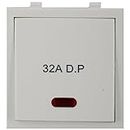 anchor by panasonic Roma Polycarbonate 1-Way Switch Dura with Neon 21984, White, 32 A, 240V