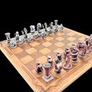 Dragon Chess Set Heavy Metal With 14''x14'' Chessboard