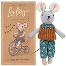 LEVLOVS Mouse in a Box Brother Mouse in Matchbox Linen Doll