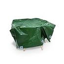 TUFFPAULIN Furniture Waterproof Cover Sheet Patio Table and Chair Set Outdoor Garden Dustproof All Weather Protection - 80in X 80in X 32in (Green)