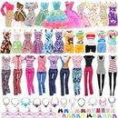 Barwa Lot 20 = 10 Set Fashion Handmade Clothes Outfit Dresses + 10 Pairs Shoes for 11.5 Inch 28 -30 cm Girl Doll
