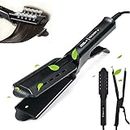 2023 New Ceramic Tourmaline Ionic Flat Iron Hair Straightener, Straightens & Curls with Adjustable Temperature Dry and Wet Dual Use, Hair Straightening Iron for All Hair Types (1 Pcs)