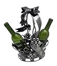 Imported Gift Depot Grape Vine Two Wine Bottle Holder Metal Basket