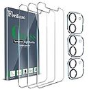 Ferilinso 3 Pack Screen Protector for iPhone 11 with 3 Pack Tempered Glass Camera Lens Protector Phone Case Friendly Accessories Protector de Pantalla for Apple iPhone 11