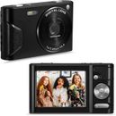 48MP 16X Zoom Digital Camera for Kid,Teens,Beginners Mini Students Camera(Black)