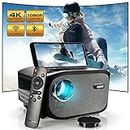 FUSION5 Native 1080p projector with Wifi and Bluetooth - Support 4K 250" Display Projector - 7000 Lumens Portable Movie Projector with Speakers - USB, HDMI, Android, iOS, TV Stick Compatible