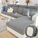 Magic Sofa Covers Interior Magic Sofa Couch Covers 2023 New Wear-Resistant Universal Sofa Cover Stretch for Sectional Slipcovers (Texture-Gray,Large Single Seat Cover)