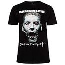 Rammstein T-shirt pour homme Sehnsucht Schneider officiel Band Merchandise Fan Shirt Noir avec imprimé multicolore sur le devant et imprimé à l'arrière, Noir , XXXXL
