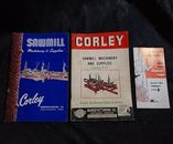 Rare Original 1950s Corley Sawmill Machinery & Supplies Catalog Brochure Lot vtg