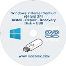 Windows 7 Home Premium Disco + USB 64 bits