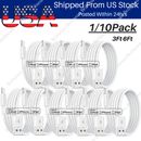 1/10Pack 3/6Ft USB Cable Fast Charger For Apple iPhone 8 6 Plus 11 13 14 Pro Lot