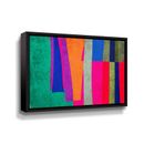 George Oliver Art Shape Colors Desgn VII Art Shape Colors Desgn VII by - Graphic Art on Metal in Green | 32 H x 48 W x 2 D in | Wayfair