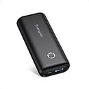 EnergyQC Power Bank 10000mAh, Compact Portable Charger Battery Pack 2.4A Output Phone Fast Charger Compatible with Mobile iPhone 14 13, Samsung, Huawei, Xiaomi-Black