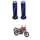 LOVMOTO Motorcycle Non Slip Universal for 7/8" 22mm Non-Slip Rubber Motorcycle Handlebar Grips Motorbike Handle Bar Grippers Pillow Grips (Color : Blue) Comfortable with C-B Hor-net 160